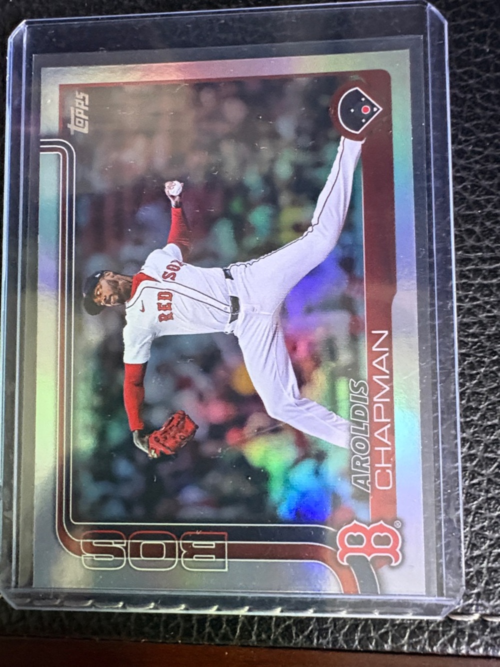 Topps 2025 Aroldis Chapman Baseball Card Insert.
